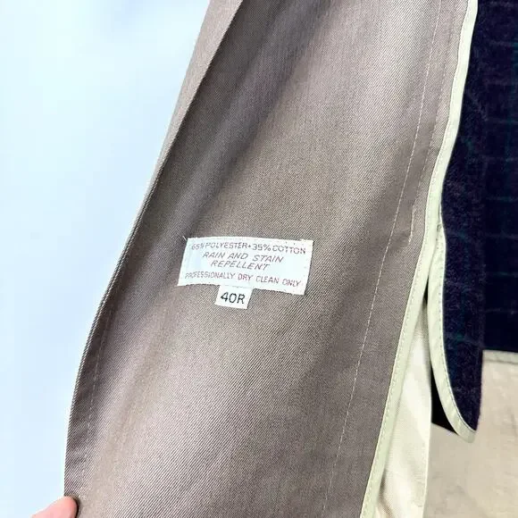 Vintage Christian Dior Monsieur Brown Trench Coat Men's Size Large Streetwear